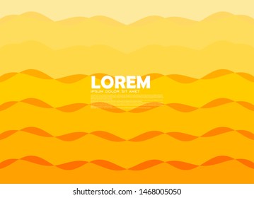 Abstract orange wave background Geometric halftone gradients