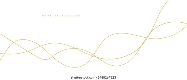 Abstract orange wave background. Line arts. EPS10