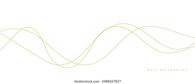 Abstract orange wave background. Line arts. EPS10