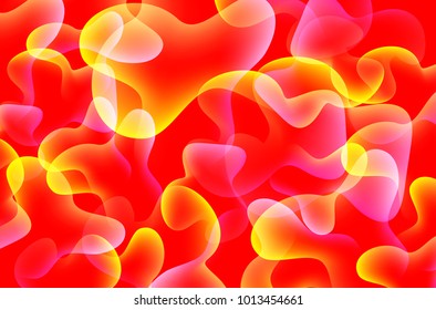 Abstract orange wave background. Smoke waves background.