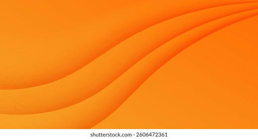 Abstract orange wave background with smooth flowing curves and subtle gradients. A modern and vibrant design suitable for presentations, web design, and branding.