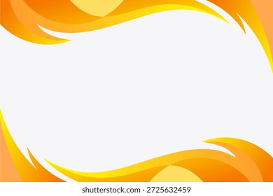 Abstract orange wave background with smooth flowing shapes and dynamic curves. Modern vibrant design with clean copy space, ideal for banners, presentations, posters, website headers, advertising, and creative marketing backgrounds.