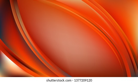 Abstract Orange Wave Background Template Graphic