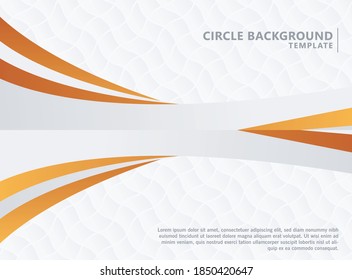 Abstract orange wave background template