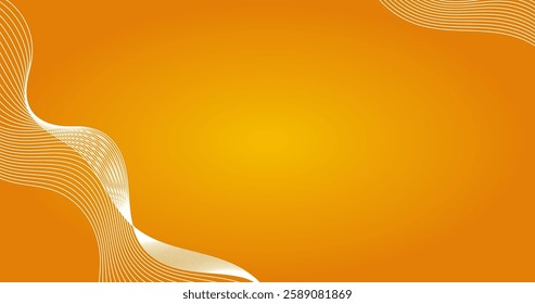 Abstract orange wave background. Vector illustration. Graphic concept for your design