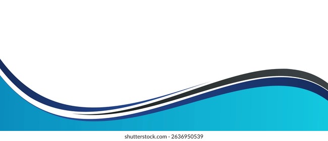 Abstract orange wave background with white space vector