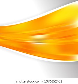 Abstract Orange Wave Business Background