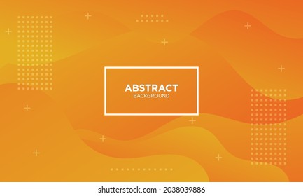 Abstract orange wave geometric background. Modern background design. gradient color. Fluid shapes composition. Fit for presentation design. website, basis for banners, wallpapers, brochure, posters