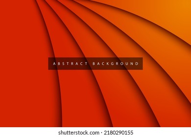 Abstrakte orangefarbene Waage moderne, papierschneidende Hintergrunddimensionsschichten. eps10 Vektor