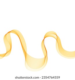 Abstract orange wave. Wave pattern. Presentation template, advertising banner.
