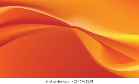 abstrakter orangefarbener Wellenwirbelhintergrund