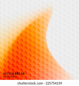 abstract orange wave vector background for design eps 10