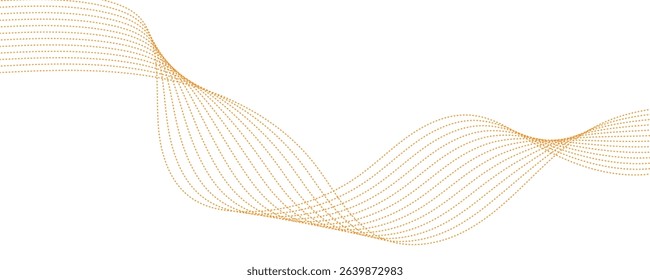 abstract orange wave vector background