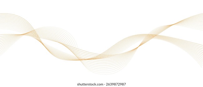 abstract orange wave vector background