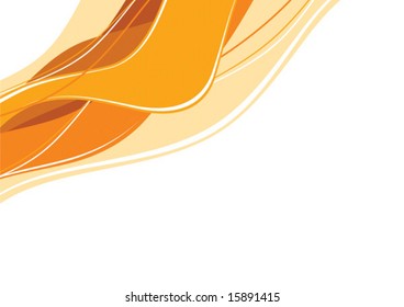 Abstract orange waves