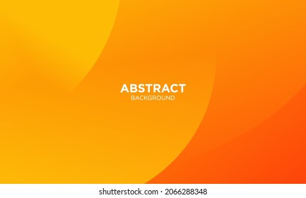 Abstract Orange waves geometric background. Modern background design. gradient color. Fluid shapes composition. Fit for presentation design. website, banners, wallpapers, brochure, posters