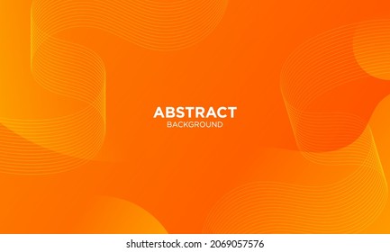 Resumen Fondo geométrico de las ondas naranja. Diseño de fondo moderno. color de gradiente. Composición de formas fluidas. Apto para el diseño de la presentación. sitio web, carteles, fondos de pantalla, folleto, carteles