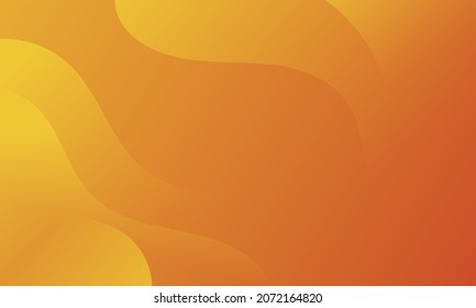 Abstract Orange waves geometric background. Modern background design. gradient color. Fluid shapes composition. Fit for presentation design. website, banners, wallpapers, brochure, posters