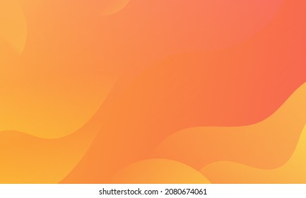 Resumen Fondo geométrico de las ondas naranja. Diseño de fondo moderno. color de gradiente. Composición de formas fluidas. Apto para el diseño de la presentación. sitio web, carteles, fondos de pantalla, folleto, carteles