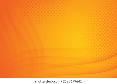 Abstract Orange waves geometric background. Modern background design. gradient color. Fluid shapes composition. Fit for presentation design. website, banners, wallpapers, brochure, posters