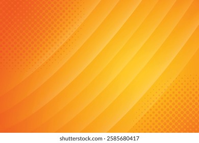 Abstract Orange waves geometric background. Modern background design. gradient color. 