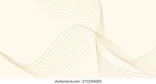 Ondas naranjas Abstractas sobre fondo naranja claro. Vector de fondo Diseño moderno EPS10