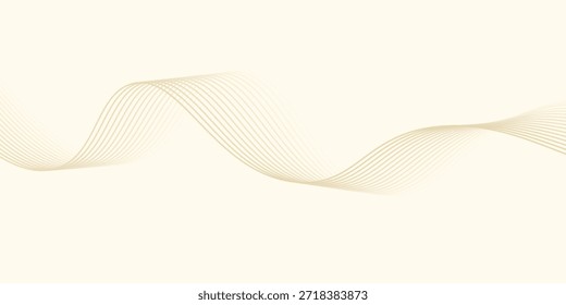 Abstract orange waves on light orange backdrop