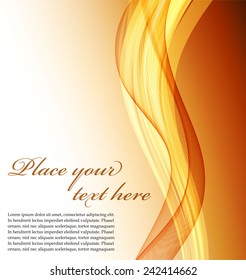 Abstract orange wavy background