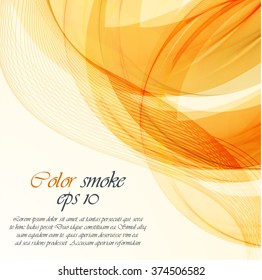 Abstract Orange Wavy Background