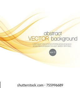 Abstract orange wavy background