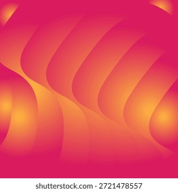 Fondo ondulado naranja Abstractas con energía brillante y curvas 3D fluidas.