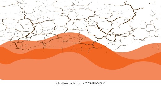 plano de fundo ondulado laranja abstrato, eps10