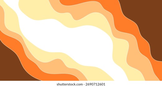 plano de fundo ondulado laranja abstrato, eps11