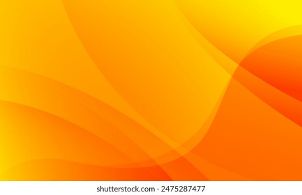 Abstract orange wavy background. Fluid shapes composition. Vector illustration