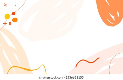 Abstract orange wavy background with gradient color for wallpaper, web, banner, and others