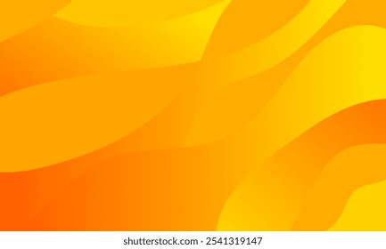 Abstract orange wavy background with gradient color for wallpaper, web, banner, and others