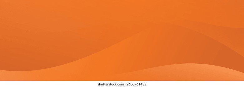 Abstract orange wavy background. Suit for booklet, brochure, banner, poster, website, flyer, cover, corporate, backdrop. Vector illustration