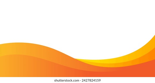 Abstract orange wavy business background. Vector illustration