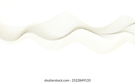 Abstract orange wavy lines Digital frequency track equalizer background. Abstract colorful wave element for design.	