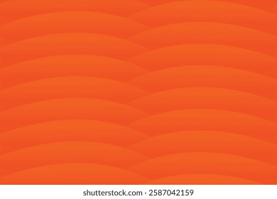 Abstract orange wavy lines effect background illustration banner design.