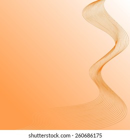 Abstract orange - white background. Abstract illustration.