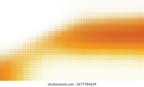 Fundo laranja e branco abstrato com um padrão pontilhado sutil criando um efeito de gradiente e uma sensação de movimento