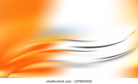 Abstract Orange and White Background Vector Illustration