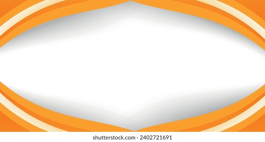 Abstract orange white banner background. Graphic design banner pattern background template with dynamic curve shapes. vector illustrator