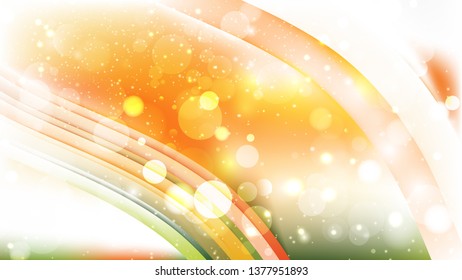 Abstract Orange and White Blur Lights Background