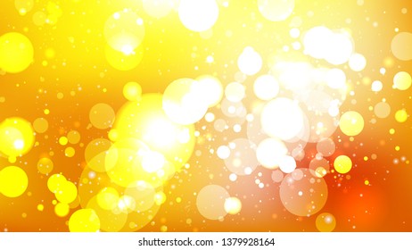 Abstract Orange and White Blurred Lights Background