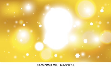 Abstract Orange and White Bokeh Background