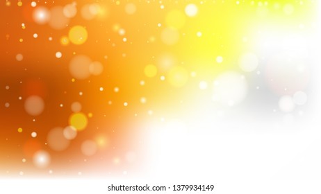 Abstract Orange and White Defocused Lights Background
