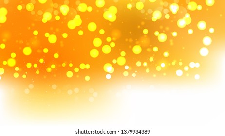 Abstract Orange and White Defocused Lights Background