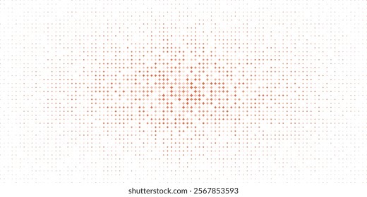 Abstract orange and White Geometric Dot Pattern With Central Highlight